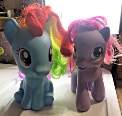 My Little Pony Large Figures Lot Rainbow Dash Pinkie Pie 9  Hasbro Toys 