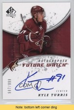 2008-09 SP Authentic Auto Future Watch 987/999 Kyle Turris #246 Auto READ 0af