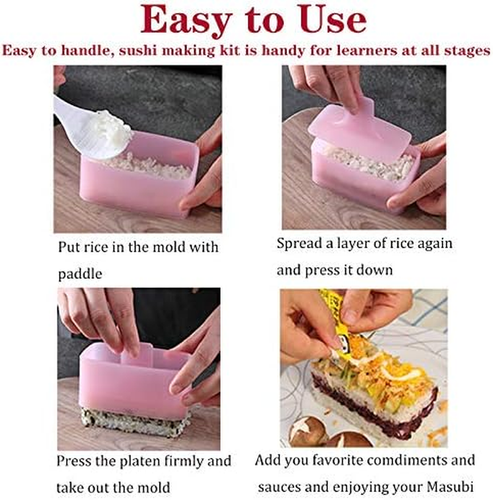 Spam Musubi Mold - 2 Pack Musubi Maker Pres, Luncheon Meat Press, Musubi Maker M - Picture 2 of 12