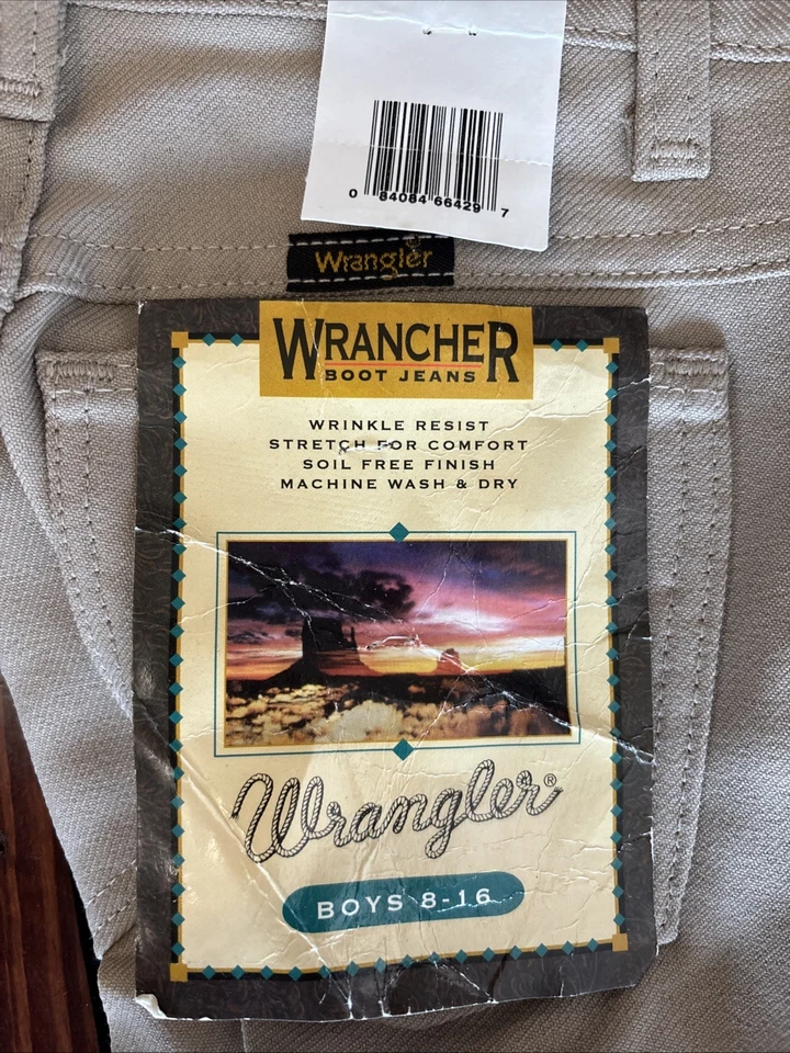 Pantalones caqui Wrangler Wrancher juveniles vintage Foto 3 de 4