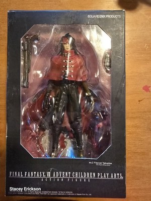 Final Fantasy VII Advent Children Vincent Play Arts Action Figure, Open Box, Age