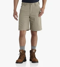 Carhartt Rugged Flex Relaxed Fit Canvas Work Shorts Beige 102514-232 Workwear 36