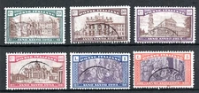 ITALY 1924 SCOTT #B20-B25 NEATLY USED VF
