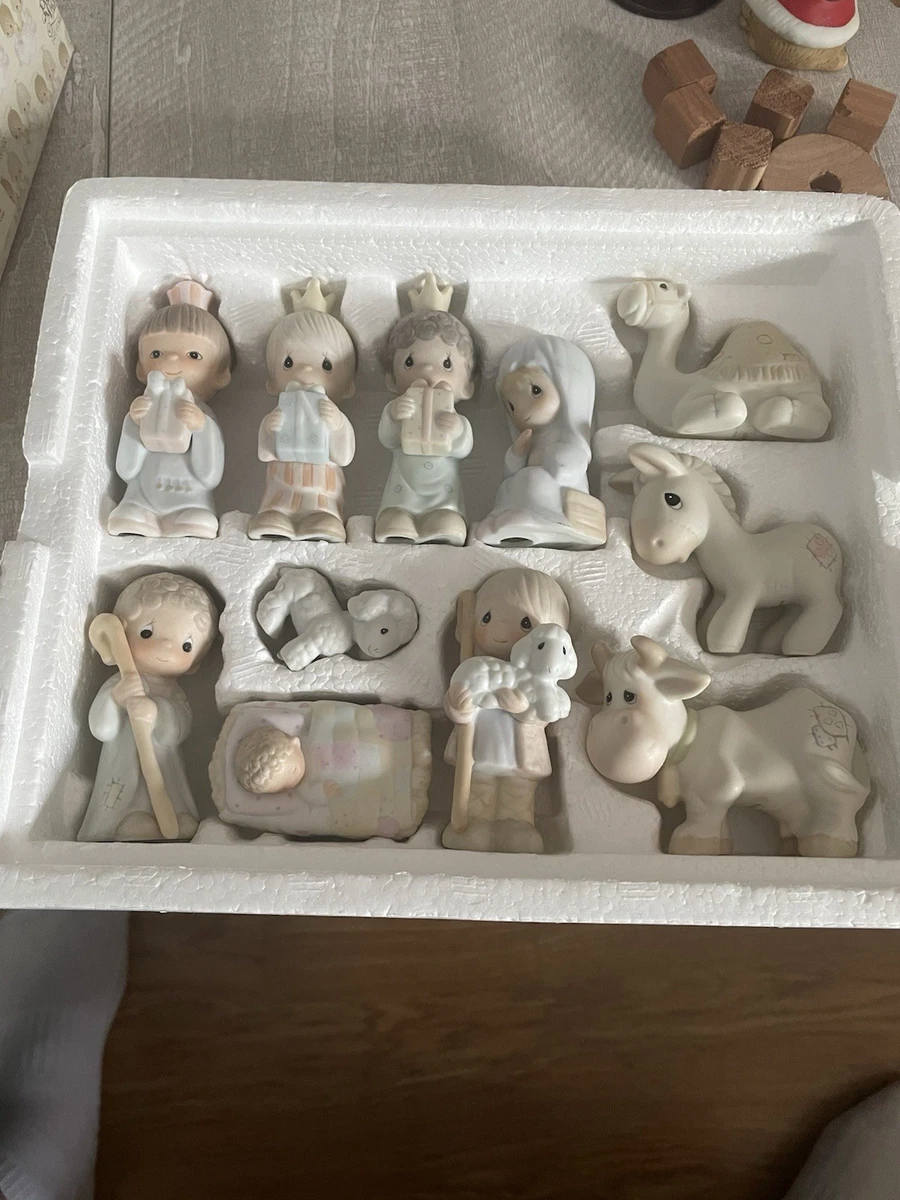 エネスコ　プレシャスモーメント　ヴィンテージ クリスマス 人形セット precious moments mini nativity set products for sale | eBay