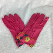Midwest Gloves Ladies Fabric with Dots Canvas 100% Cotton Garden FSB251025/WTD