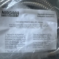 Niagara Conservation Handheld Shower Head & Hose 1.5gpm N2945CH