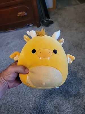 Squishmallows Dieric the Yellow Dragon 8'' Jazwares Shinny belly wings 
