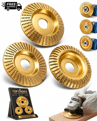 3PCS Wood Carving Tools Sanding Disc Stump Grinder Angle Polishing Pad Grinding