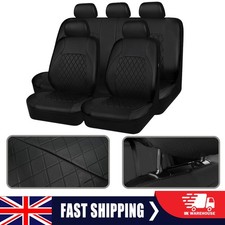 Car Seat Covers PU Leather Full Set Deluxe Protector For Honda Civic Hatchback