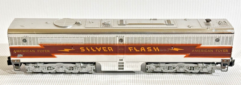 AMERICAN FLYER NICE 478 SILVER FLASH B UNIT ONLY VERY NICE REFLECTIVE CHROME GPM