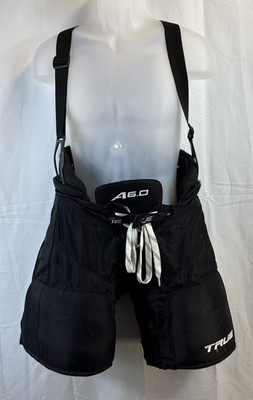 True A6.0 SBP Pro Ice Hockey Pants Junior Large Black - A&R Pant Suspenders
