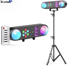 Mini Bracket Effect Lights Mobile Stage Lighting DJ Lights w Stand Party Remote
