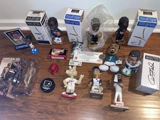 Vtg Bobblehead Statue Lot Iverson Jrue Jackals Kalas Eagles Schmidt Flyers Puck