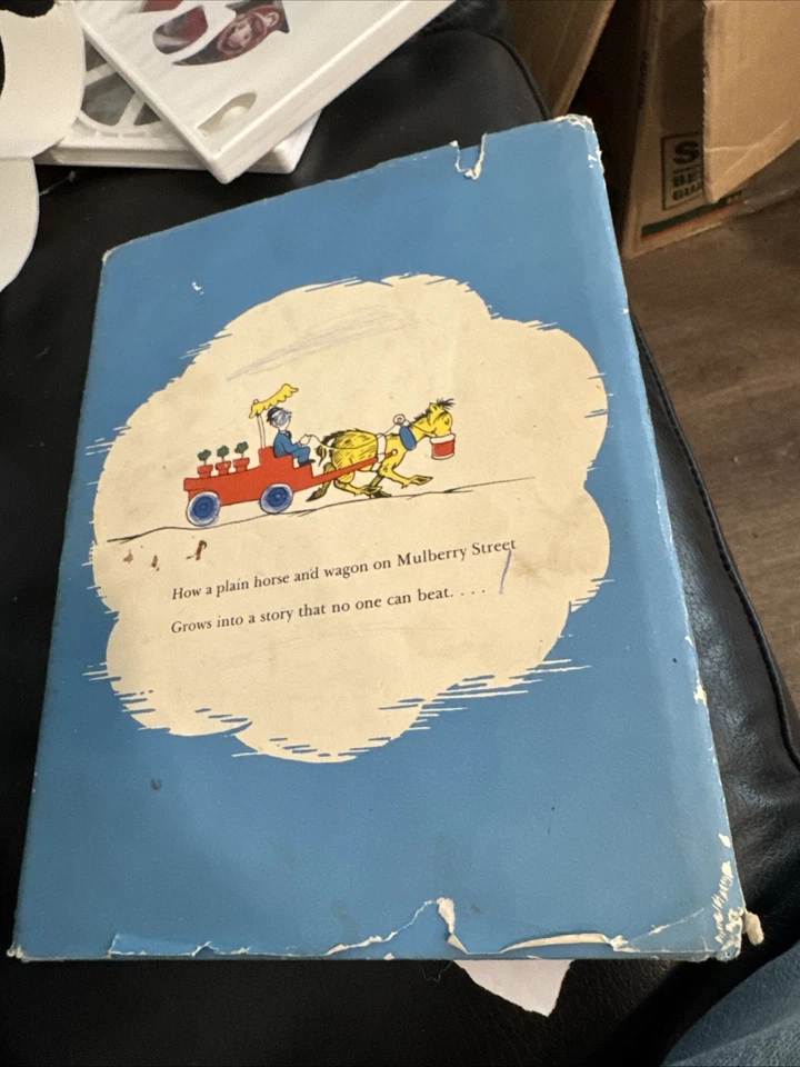 And To Think That I Saw It On Mulberry Street 1937 Seuss 1st Ed 16th Print HCDJ — 第 3/4 张图片