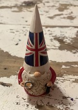Jim Shore Gnomes Around the World 'Fancy a Cuppa ' 2020 British Gnome 6008422