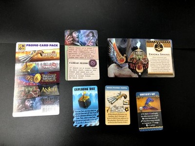 5 CMON The Dice Tower Kickstarter Promos - Ankh Zombicide Cthulhu Death May Die