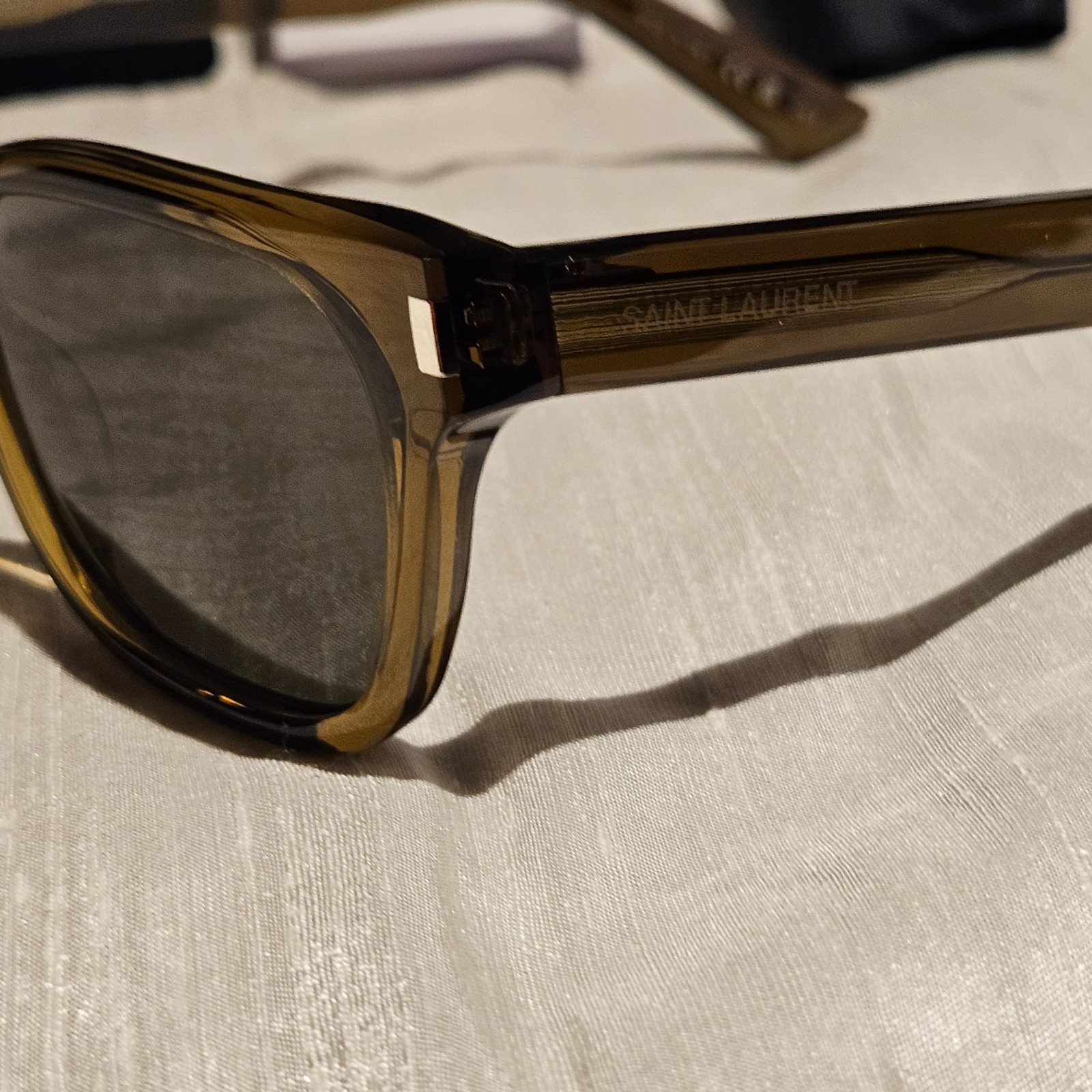 Saint Laurent SL 874-004 Original Brown Acetate Unisex Sunglasses