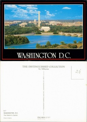 Postcard Washington D.C. The Nation's Capital mit Denkmal Monument 1980