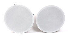 Pair, TruAudio Revolve REV8-LCR.2 In Ceiling Speakers White Ghost LCR u289