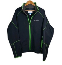 Columbia Omi Shield Men's Jacket Blue Size XL Advance Repellency Zip Windbreaker