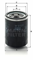 Mann-Filter W 610/2 ÖLfilter FüR Ford Asien & Ozeanien, Ford Usa, Kia, Mazda