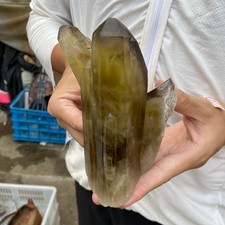 830g Natural smoky black Quartz Crystal Cluster Rough Specimen Healing Stone