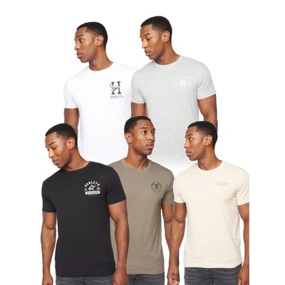 Henleys - ''Bayard'' T-Shirt für Herren(5er-Pack) (BG1778)