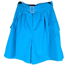 Vintage Gitano Shorts Womens 13/14 Belted Paperbag Mom High Cargo Pockets 80s