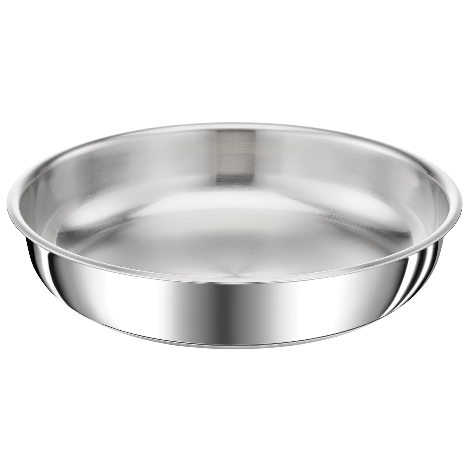 Poêle 24 cm induction Tefal Ingenio en acier inoxydable argenté pour cuisine compacte