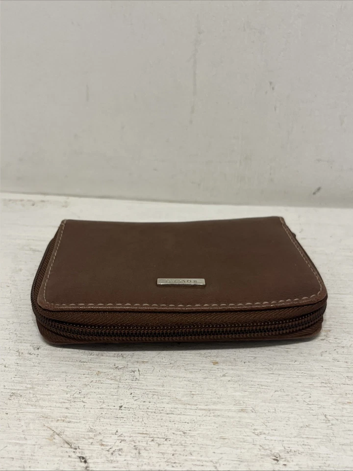 Rosetti Brown Small Zip-Around Wallet 5" x 4" Cards/Cash/Coins - Image 3 of 4