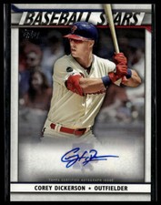 2020 Topps #BSA-CD Corey Dickerson Baseball Stars Autographs