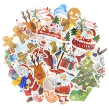 Wrapables Holiday Scrapbooking Washi Stickers, Stationery Card Making (60pcs)