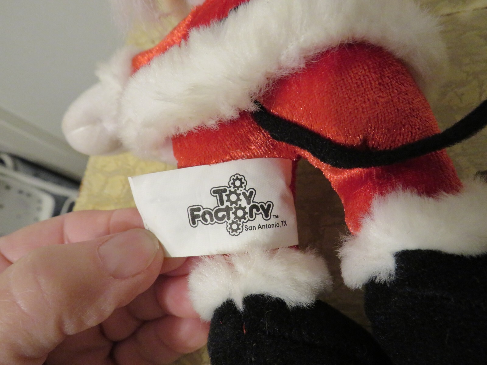 DISNEY TOY FACTORY 8" MICKEY MOUSE SANTA CLAUS CHRISTMAS MINI PLUSH