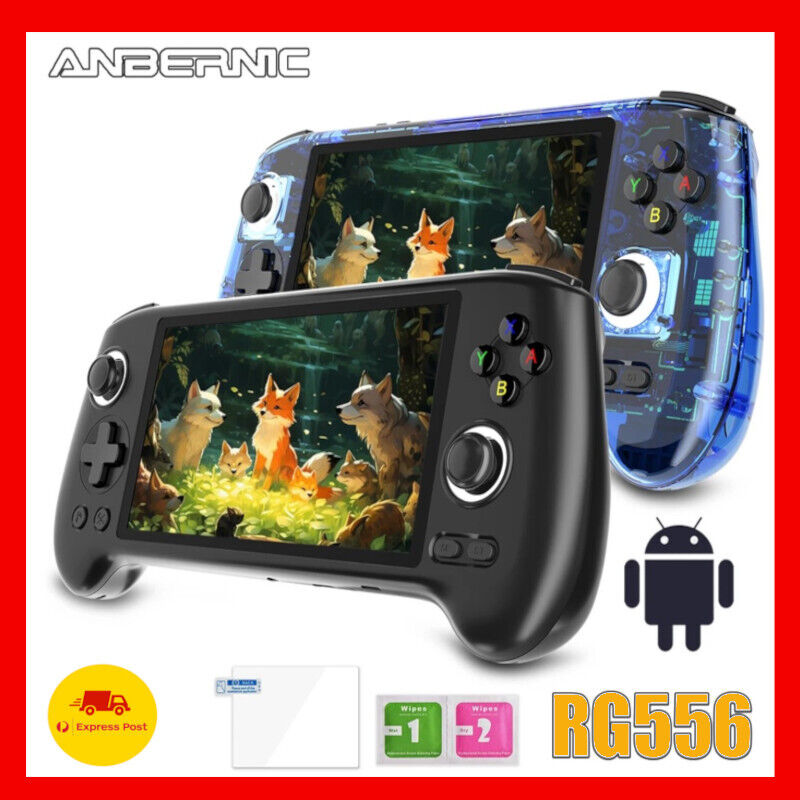 ANBERNIC RG556 Retro Handheld OLED Game Console Android 13 Samsung 256GB SD