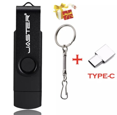 Jaster 3in1 USB High Speed Flash Pen Thumb Drive Speicherstick 4 GB schwarz