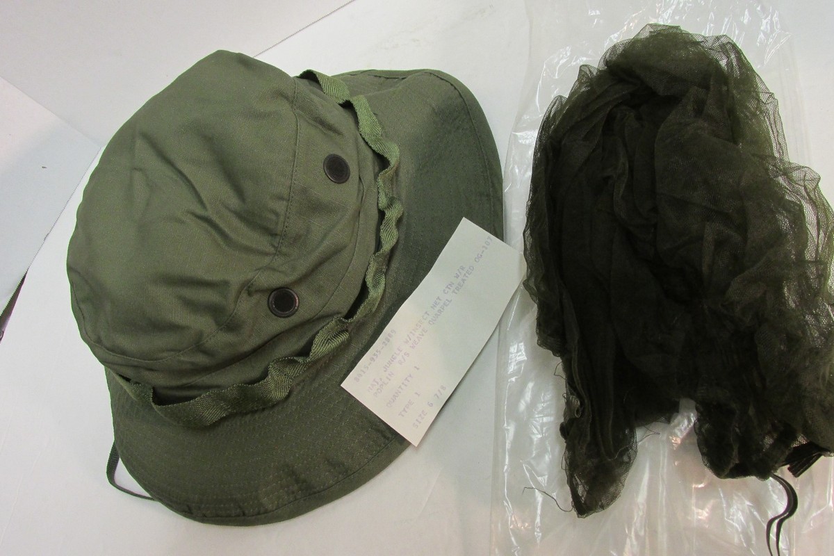 US Vietnam Era OD Jungle Boonie Hat 6 7/8 OG-107 1969 NOS In US Vietnam Era OD Jungle Boonie Hat 6 7/8 OG-107 1969 NOS In