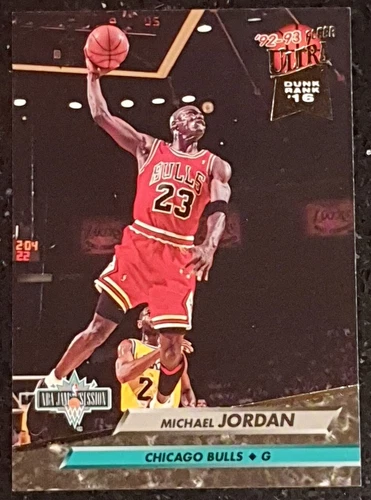 1992-93 Fleer Ultra Basketball #216 MICHAEL JORDAN Top Jammer Bulls MVP HOF GOAT