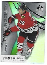 Dennis Gilbert 19/20 UD SP Game Used Authentic Rookies /296