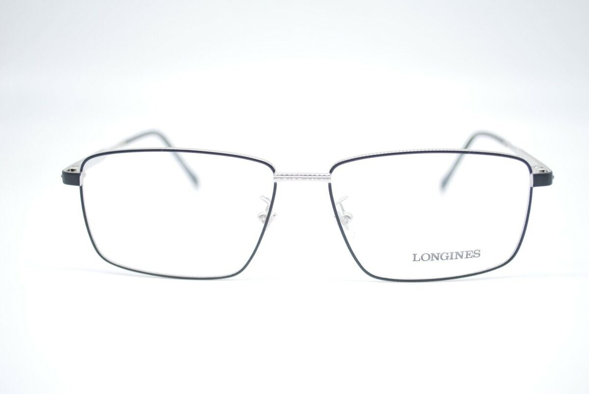 Longines LG5017-H 002 BlackSilver Metal Rectangle Optical Eyeglasses 57-15-145 44590₽
