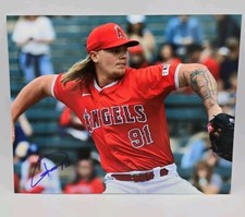 CADEN DANA LOS ANGELES ANGELS TOP PROSPECT SIGNED 8X10 BASEBALL PHOTO COA 