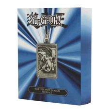Yu-Gi-Oh! Blue Eyes White Dragon Necklace Pendant Charm Figure Antique Nickel LE