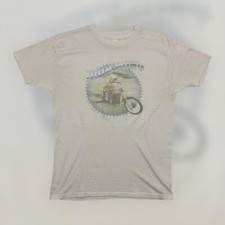 VTG 70s TKO Iron Pony Molly Yamaha Motocross Racing T Shirt Adult L White Rare