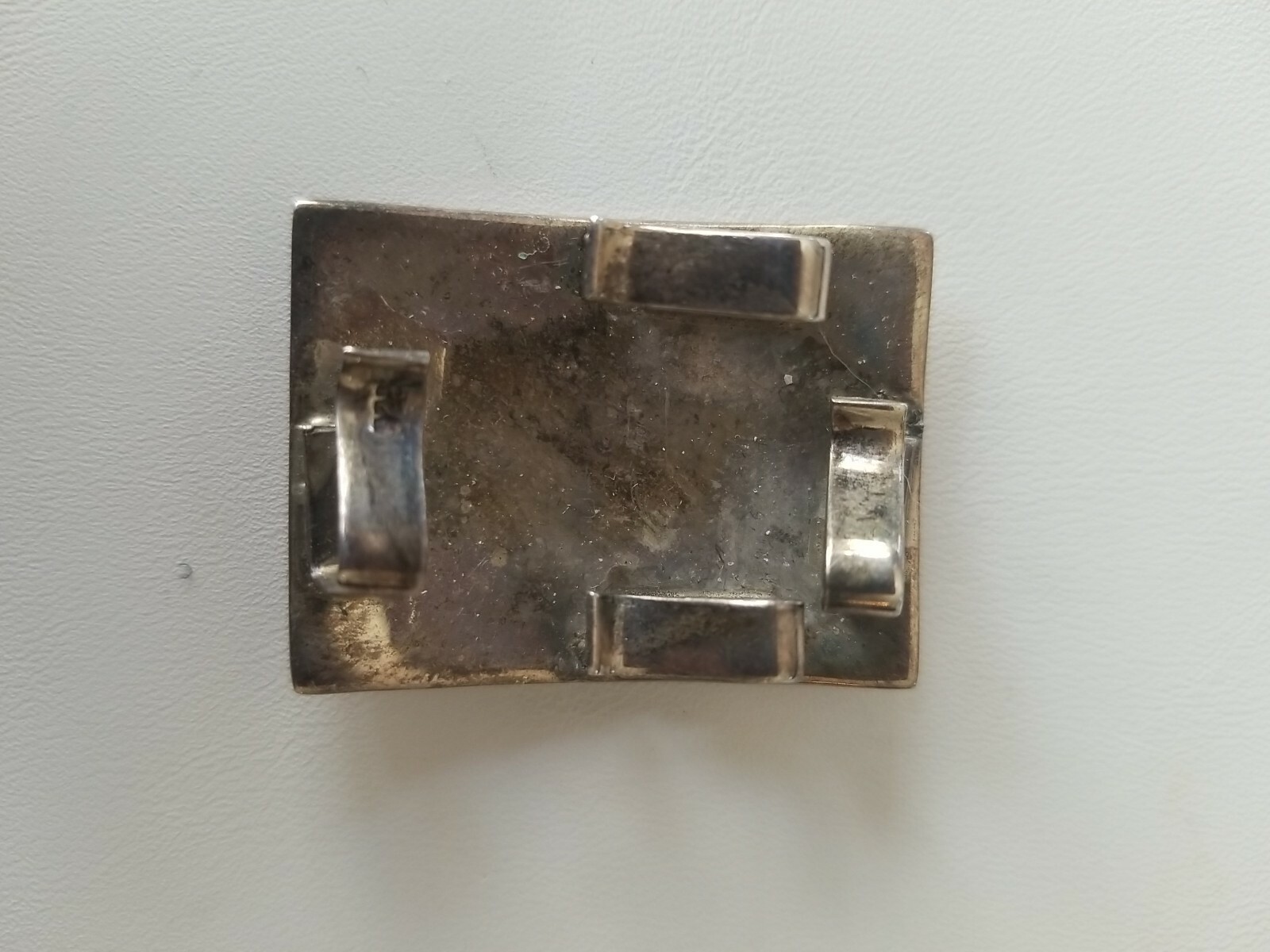 Antique Solid Sterling Belt Buckle,monogrammed - image 3