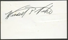 Wendell P Weeks signed autograph CEO & Chairman Corning Inc. Business Card BC181
