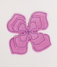 Pack of 3 'Light Pink Small/Medium/Large Felt Flower' Craft Embellishments