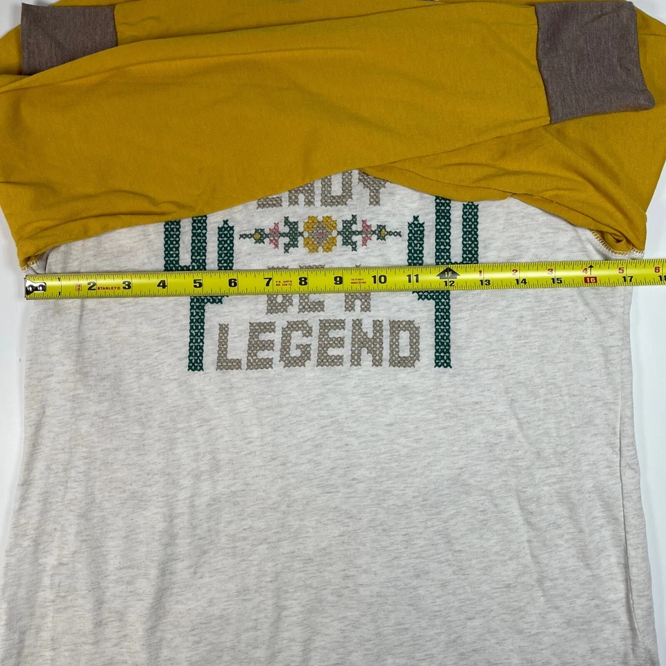 Camiseta Cruel Denim Para Mujer Manga Corta Be A Lady Be A Legend Gráfico Occidental M Foto 3 de 4