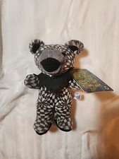 Grateful Dead Beanie Bear AUGUST WEST Bean Bear Plush 7  Liquid Blue 1998