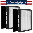2 Pack IAF-H-100A True HEPA Filter A & Carbon For Idylis IAP-10-100, IAP-10-150