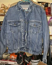 VTG Bugle Boy Mens Denim Jean Jacket Sz M Blue 80s 90s Streetwear Jeans Adult 