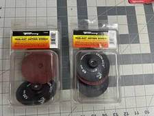 New 2-pack lot 4/PIECE Forney 72454 Trim-Kut cutting wheel kit 1/4" mandrel